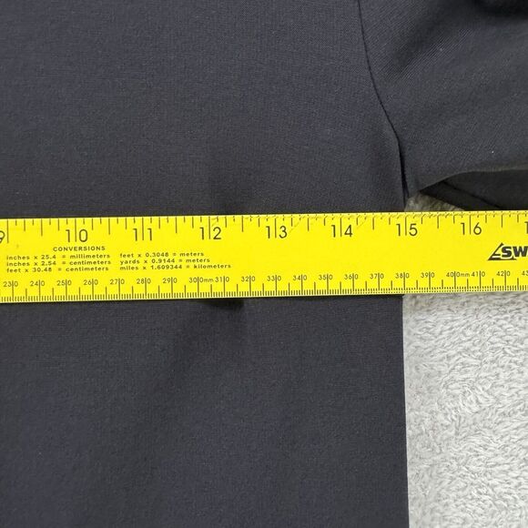 Boden Dress Womens 2R Black Ponte Stretch Sheath Crew Neck 3/4 Flutter Sleeve - Picture 13 of 16